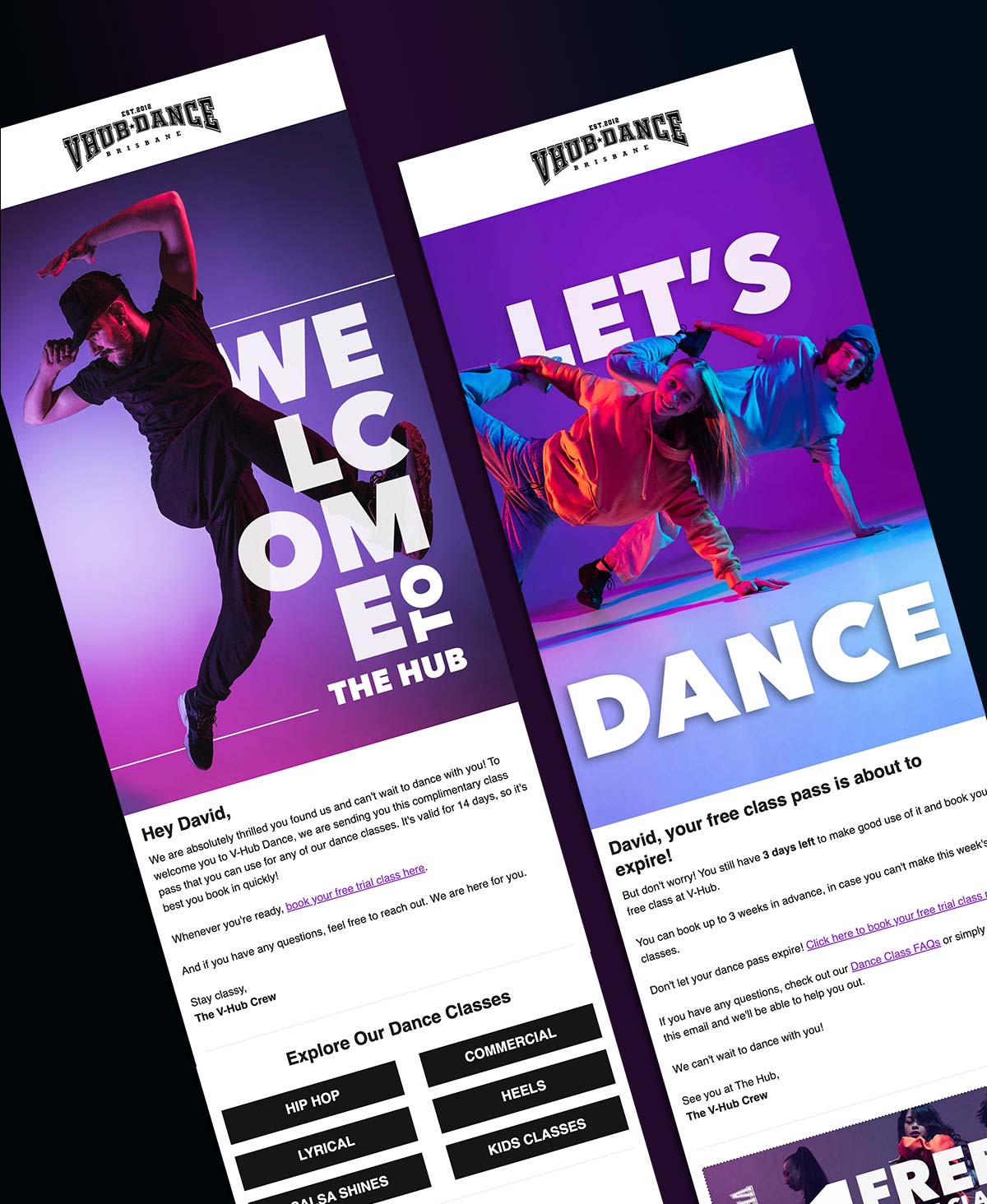 Dance Studio Marketing Brisbane for V-Hub Dance - FlySocial Digital